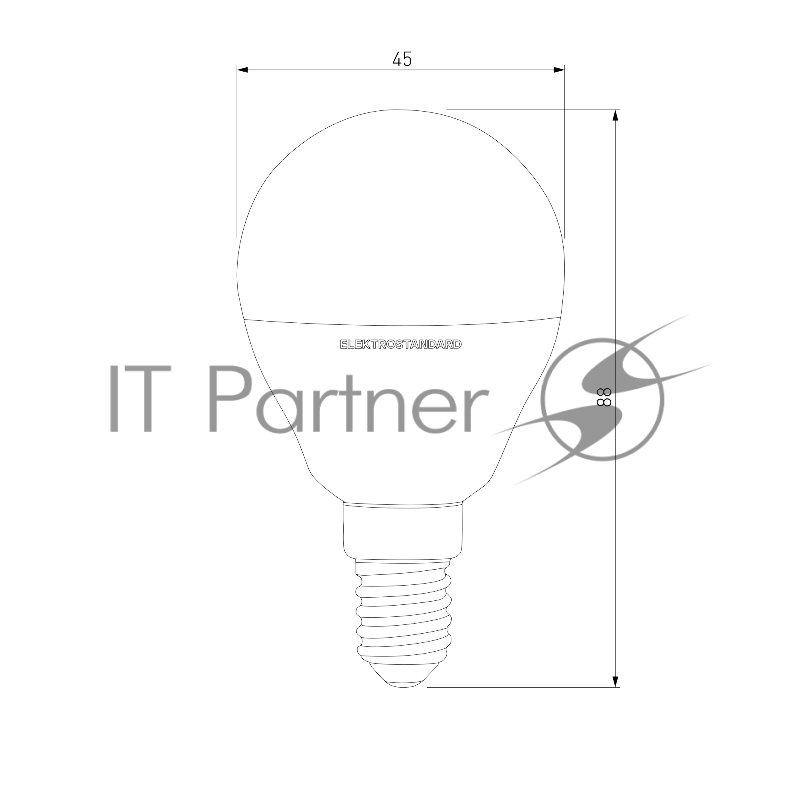 BLE1442/ светодиодная лампа Mini Classic  LED 9W 3300K E14