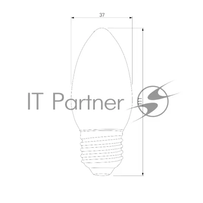 BLE2711/ Светодиодная лампа Свеча СD LED 8W 3300K E27
