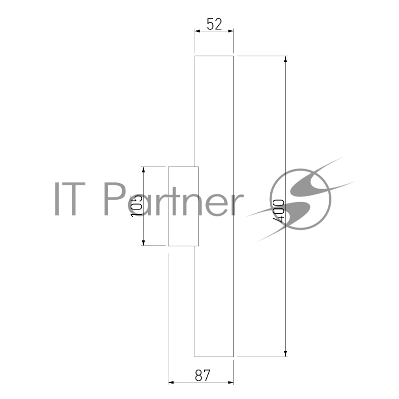 40123/LED/ Светильник настенный светодиодный Langer черный