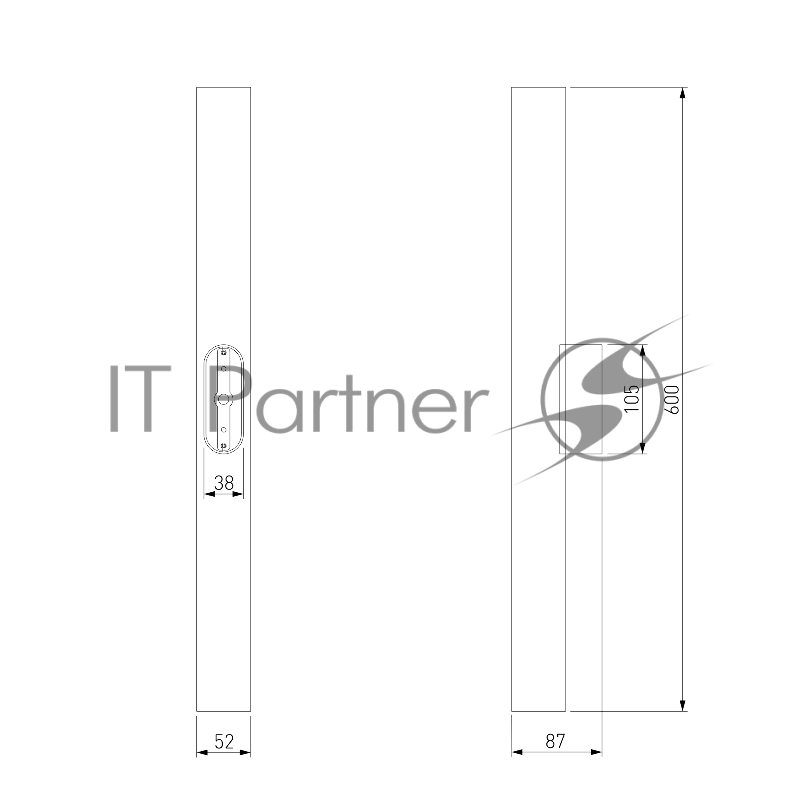 40124/LED/ Светильник настенный светодиодный Langer черный