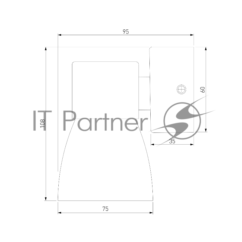 MRL 1027/ Светильник настенный Cono черный