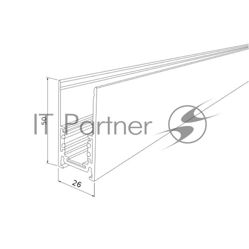 Slim Magnetic Шинопровод накладной (черный) (2 м) 85084/00