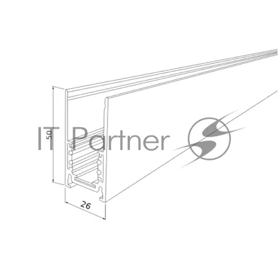 Slim Magnetic Шинопровод накладной (черный) (2 м) 85084/00