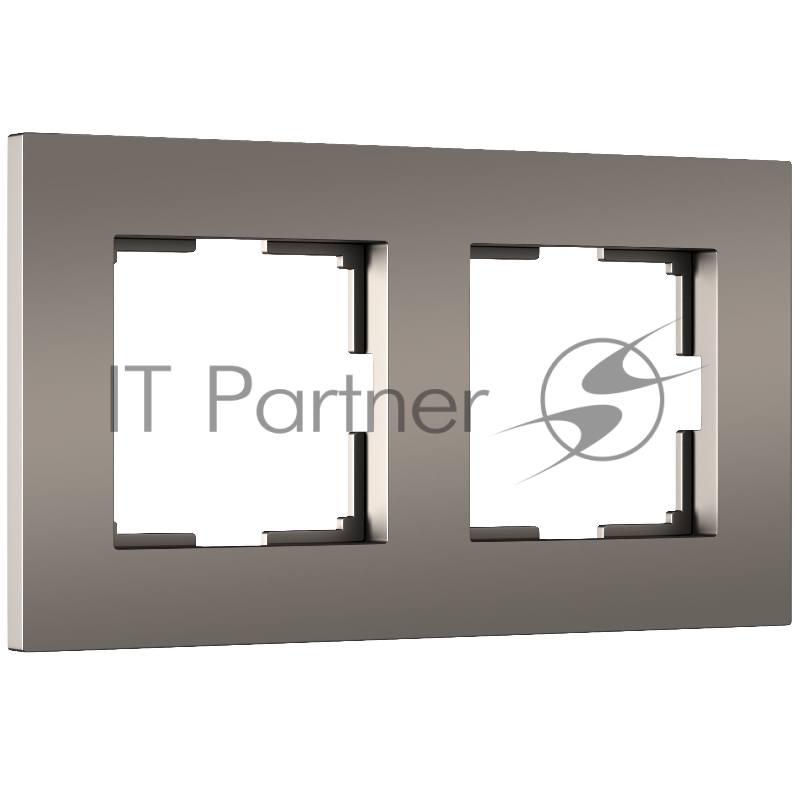 Рамка на 2 поста Slab (бронза софт) W0022963