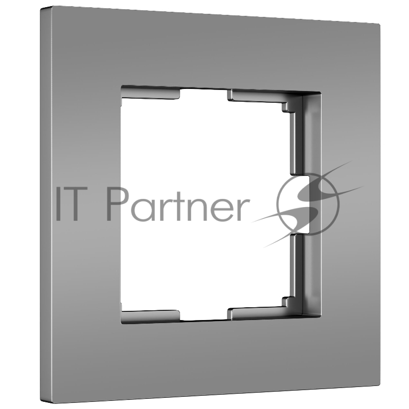 Рамка на 1 пост Slab (серебро софт) W0012965