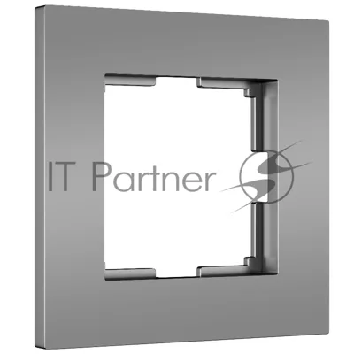 Рамка на 1 пост Slab (серебро софт) W0012965