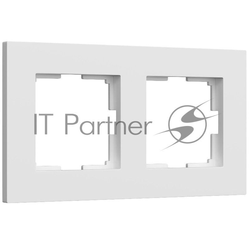 Рамка на 2 поста Slab (белый софт) W0022961