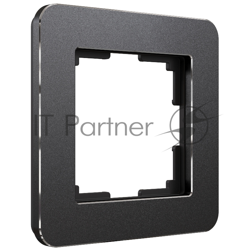 Рамка на 1 пост Platinum (черный алюминий) W0012608