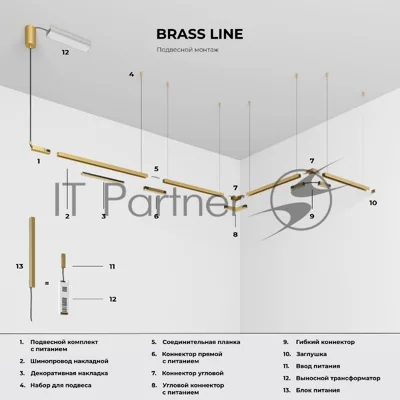 Brass Line Блок питания 150W (латунь) 95066/00