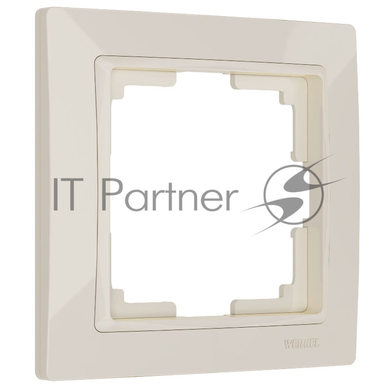 Рамка на 1 пост (слоновая кость, basic) W0012003