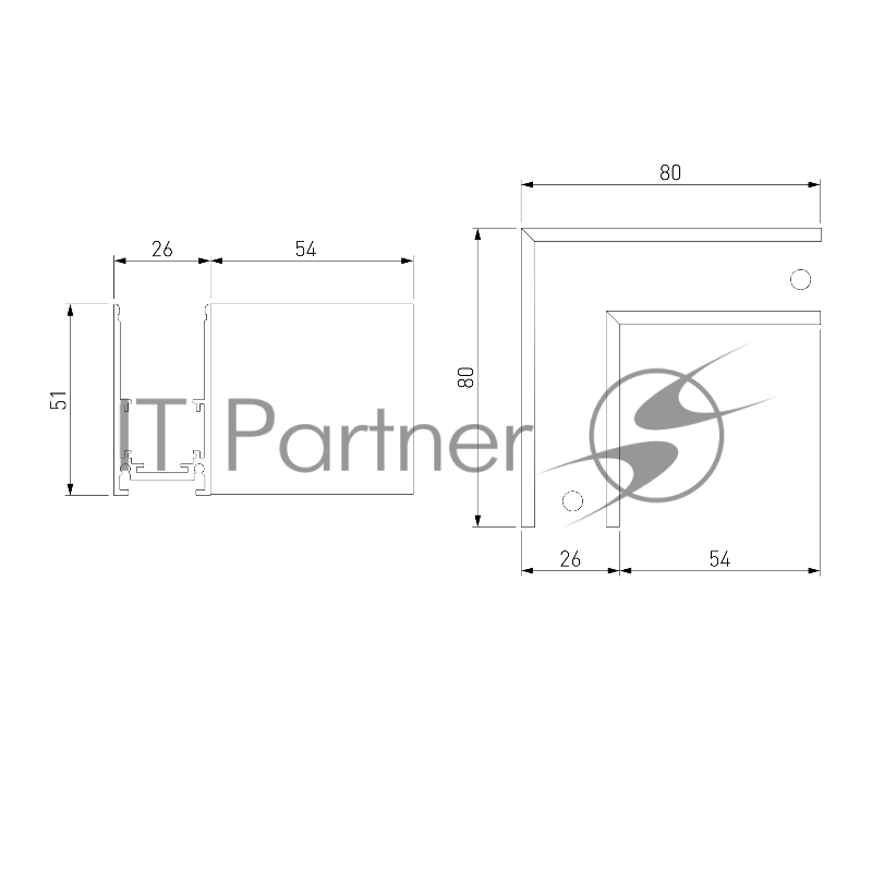 Slim Magnetic Коннектор угловой для накладного шинопровода белый 85090/11