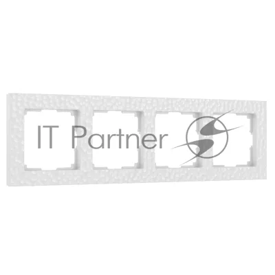 Рамка WERKEL на 4 поста (белый)