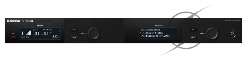 Двухканальный приемник цифровой радиосистемы SLXD SHURE SLXD4DE=-H56 518-562MHz