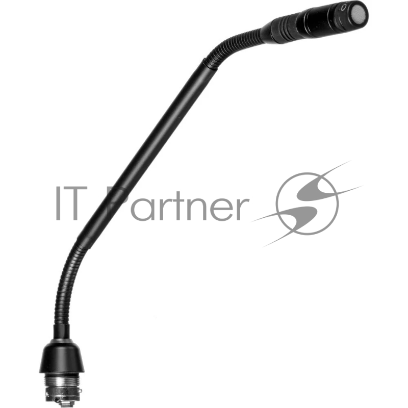 Конденсаторный микрофон SHURE MX410LPDF/C две гибкие секции, 6-контактный разъём, длина 25,4 см, двухцветный индикатор у основания, без предусилителя, кардиоида, ветрозащита в комплекте, цвет чёрный