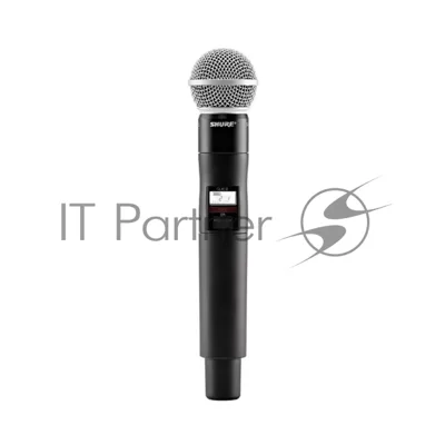 Цифровой ручной передатчик QLXD2 SHURE QLXD2/SM58=-G51 диапазон 470-534 МГц, динамический кардиоидный капсюль SM58, цвет чёрный
