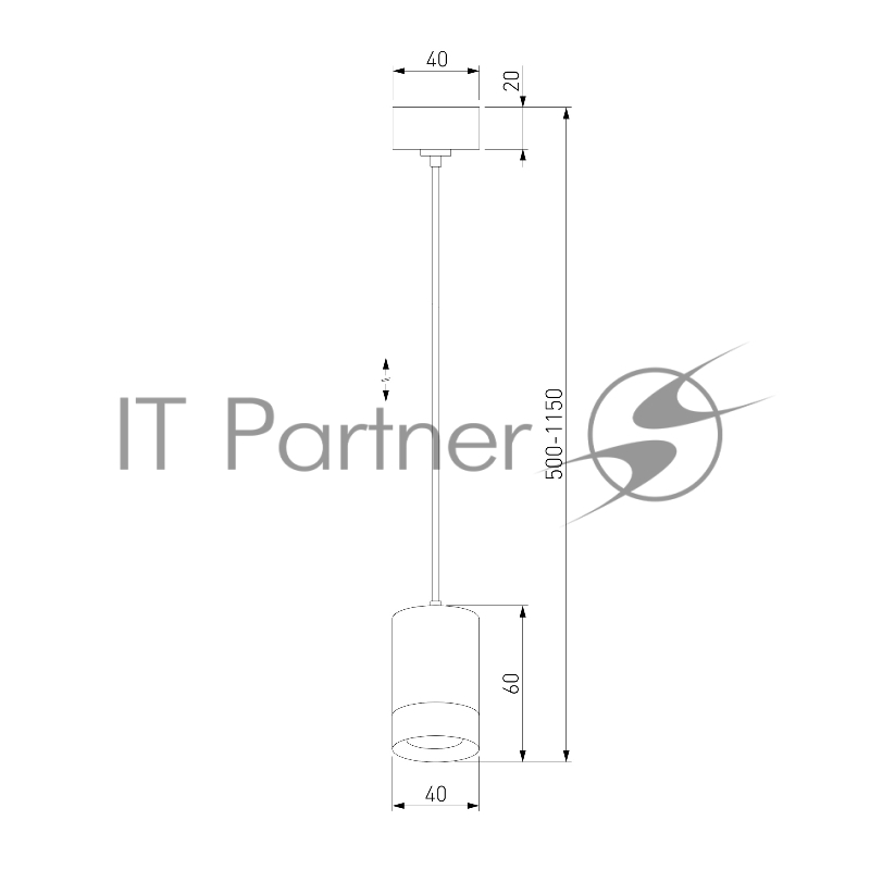 50248/1 LED / подвесной светильник/ золото