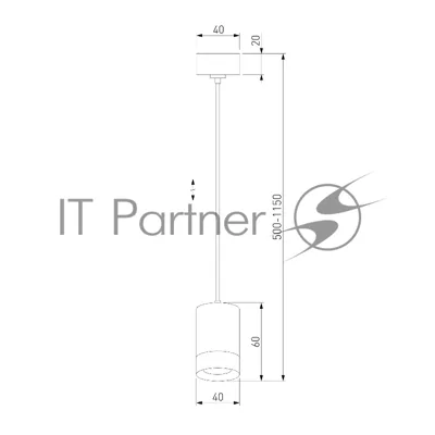 50248/1 LED / подвесной светильник/ золото