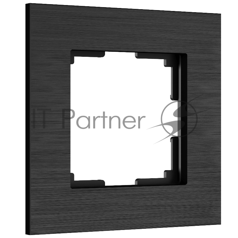 Рамка на 1 пост WERKEL AluMax (черный алюминий) W0013508