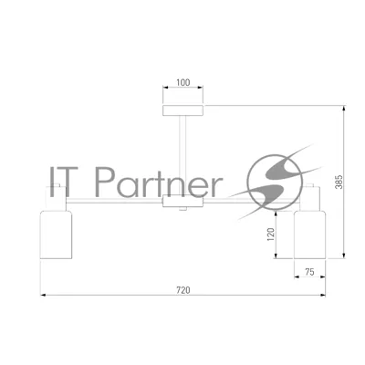 70160/8 / потолочный светильник / латунь Smart