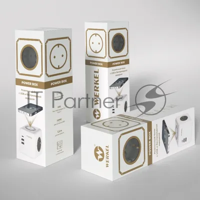 Розеточный блок 3-местный + 3 USB + беспроводная зарядка