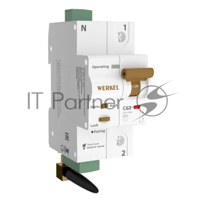Умный автоматический выключатель Werkel 1 P 63 A C 6 kA W1001P6301