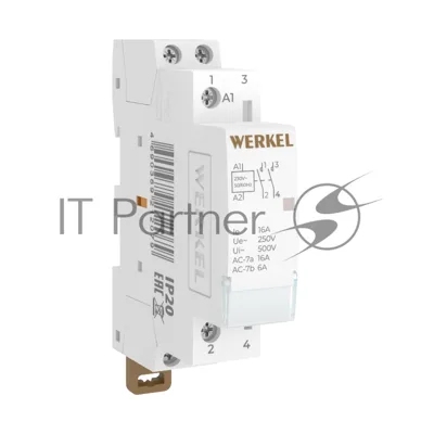 Контактор модульный Werkel 16 A 2NO (1 мод.) W941M16O