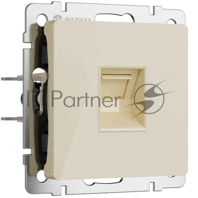 Розетка Ethernet RJ-45 (айвори акрил)