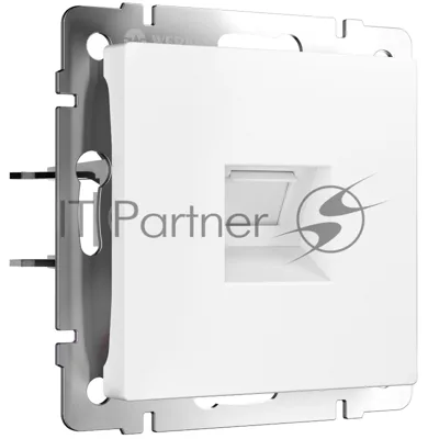 Розетка Ethernet RJ-45 (белый матовый)