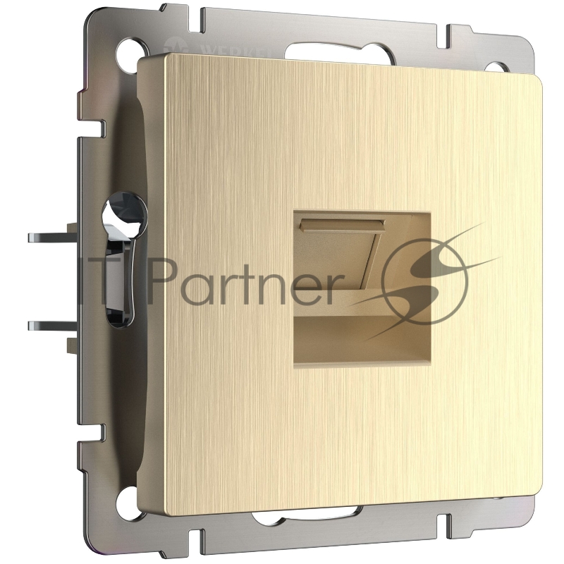 Розетка Ethernet RJ-45 (шампань рифленый)