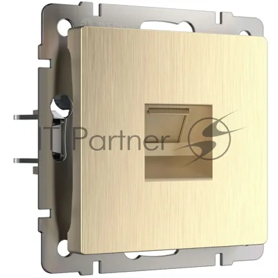 Розетка Ethernet RJ-45 (шампань рифленый)