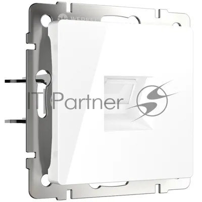 Розетка Ethernet RJ-45 cat. 6A экранированная (белый)