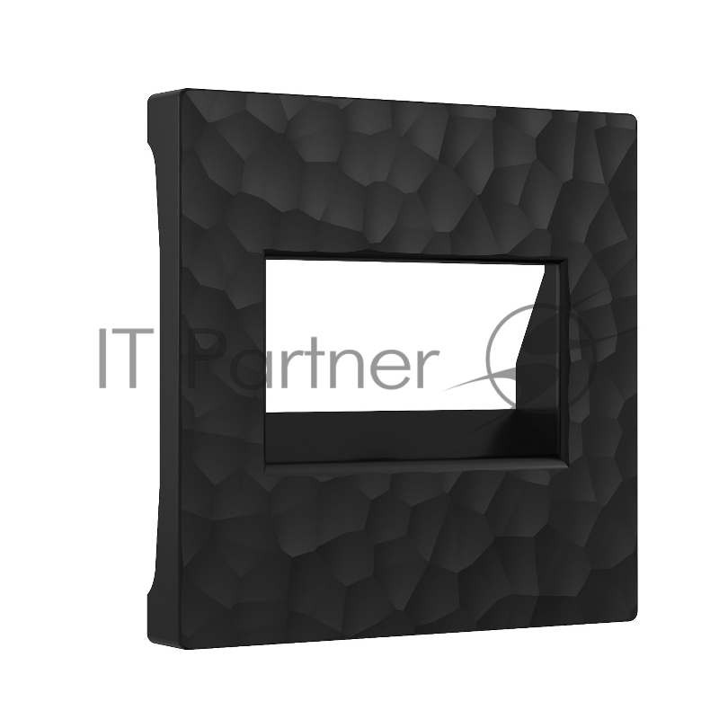 Накладка для двойной розетки Еthernet RJ-45 (черный)