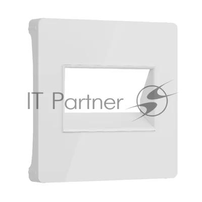 Накладка для двойной розетки Еthernet RJ-45 (белый акрил)