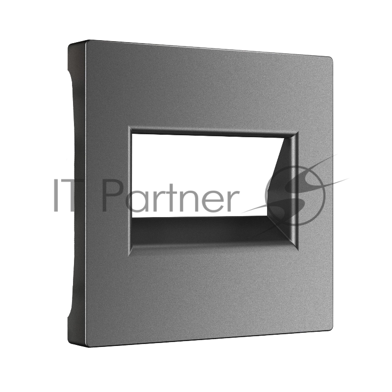 Накладка для двойной розетки Еthernet RJ-45 (графит матовый)