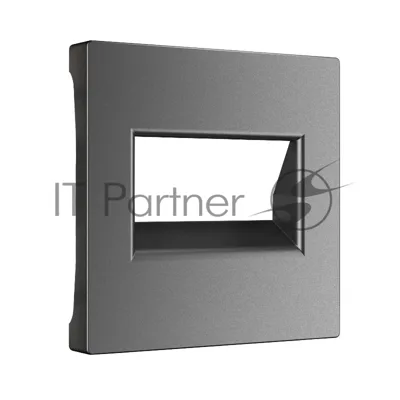 Накладка для двойной розетки Еthernet RJ-45 (графит матовый)