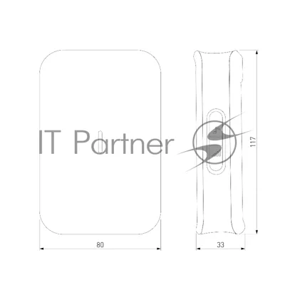 Звонок электрический бытовой (дверной) DBQ19M WL 36M IP44 / Белый