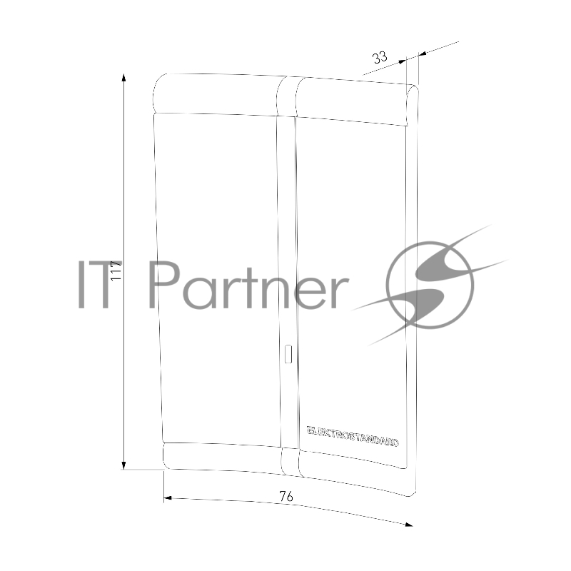 Звонок электрический бытовой (дверной) DBQ20M WL 36M IP44 / Черный