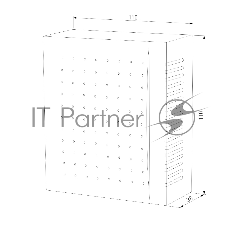Звонок электрический бытовой (дверной) DBQ26M WM 1M IP44 / Белый