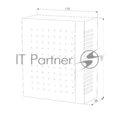 Звонок электрический бытовой (дверной) DBQ26M WM 1M IP44 / Белый