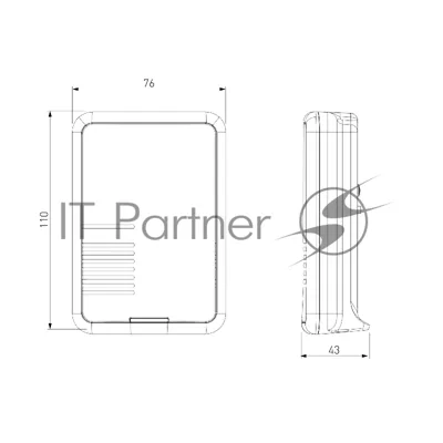 Звонок электрический бытовой (дверной) DBQ02M  WL 36M IP44 / V2 Клетка