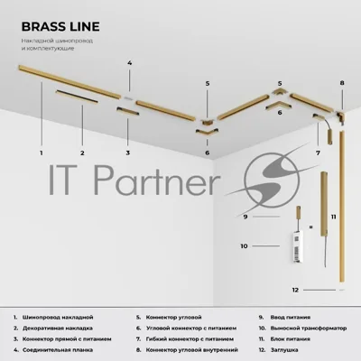 Brass Line Ввод питания (латунь) 85005/00
