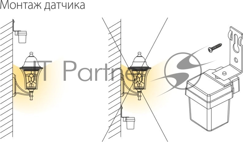 SNS-L-06 1200W IP44 / датчик освещенности / Белый