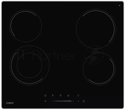 Электрическая варочная поверхность Candy CHXC64TDAB, 4 конфорки, с зоной расширения, стеклокерамика, 6000 Вт
