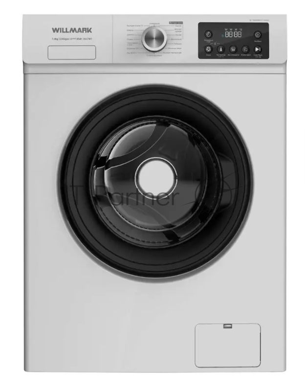 Стиральная машина Willmark WMF-7017WT + бак белый, загрузка фронтальная 7 кг, 1200 об/мин, класс A+++