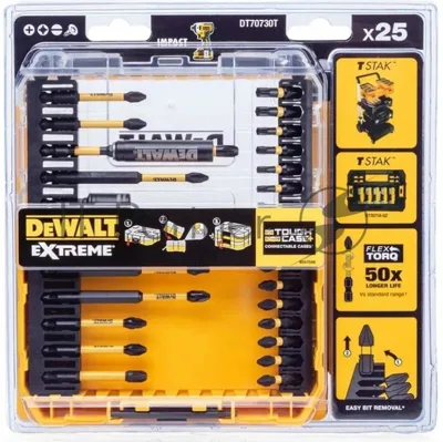 Набор оснастки DeWalt DT70730T-QZ универсал. (25пред.) для шуруповертов/дрелей