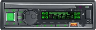 Автомагнитола Digma MCP-518, 1 DIN, Bluetooth, USB Type-A, AUX