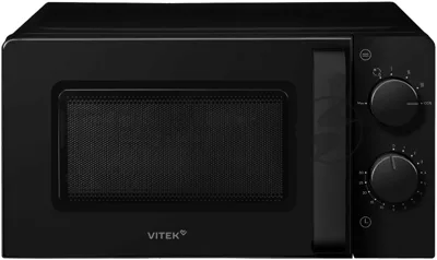 Микроволновая печь Vitek VT-MW0920 черный, 20 л, 700 Вт, переключатели — поворотный механизм