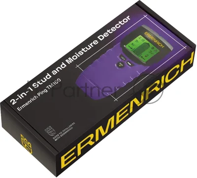 Детектор скрытой проводки Ermenrich Ping TM100 85681 Ermenrich и датчик влажности ("2 в 1")