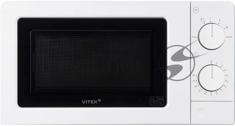 Микроволновая печь Vitek VT-MW0820 белый, 20 л, 700 Вт, переключатели - поворотный механизм