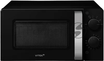 Микроволновая печь Vitek VT-MW1020 черный, 20 л, 700 Вт, переключатели — поворотный механизм